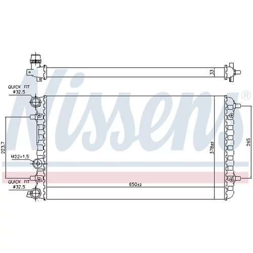 Chladič motora NISSENS 65228 - obr. 5