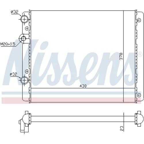 Chladič motora 652341 /NISSENS/ - obr. 4