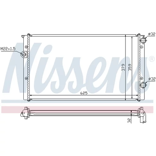 Chladič motora NISSENS 652461 - obr. 4