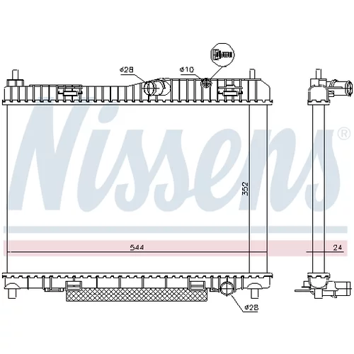 Chladič motora NISSENS 66859 - obr. 5