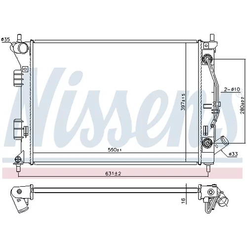 Chladič motora 675038 /NISSENS/ - obr. 6