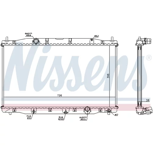 Chladič motora NISSENS 68092 - obr. 5