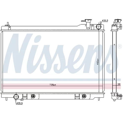 Chladič motora NISSENS 68119 - obr. 5