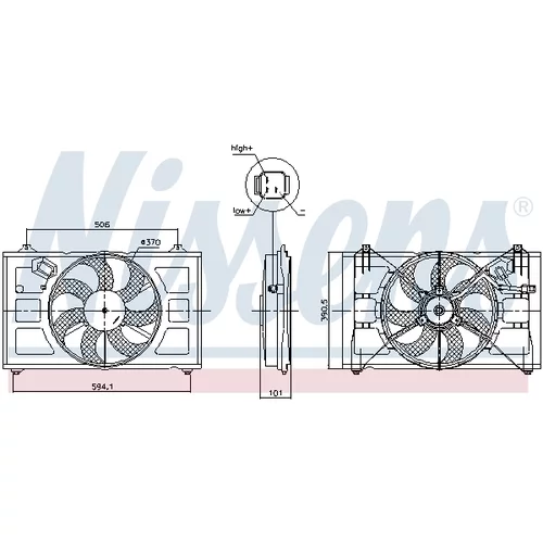 Ventilátor chladenia motora 850053 /NISSENS/ - obr. 5