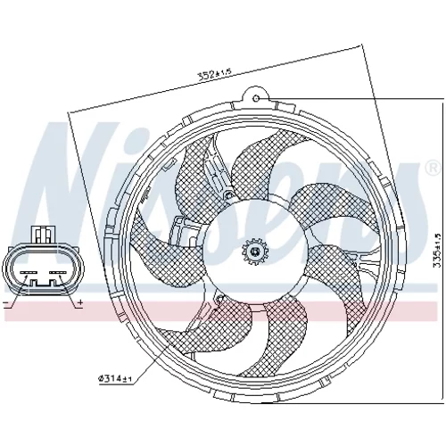 Ventilátor chladenia motora NISSENS 85040 - obr. 5