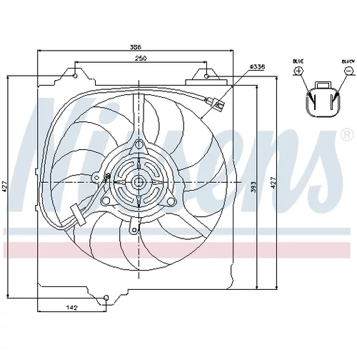 Ventilátor chladenia motora NISSENS 85242 - obr. 5