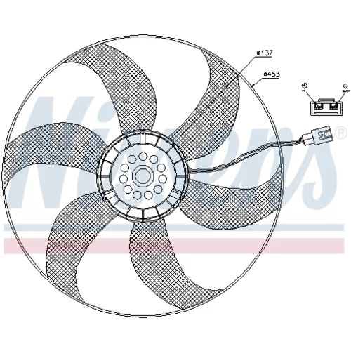 Ventilátor chladenia motora NISSENS 85403 - obr. 5