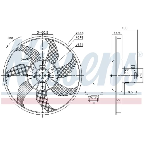 Ventilátor chladenia motora NISSENS 85781 - obr. 5