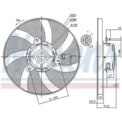 Ventilátor chladenia motora NISSENS 85800 - obr. 5