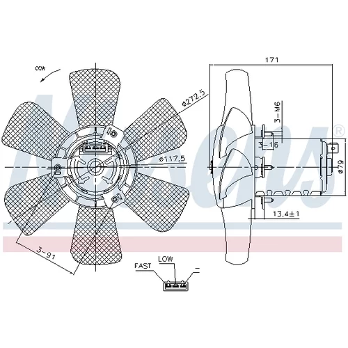 Ventilátor chladenia motora 85809 /NISSENS/ - obr. 5