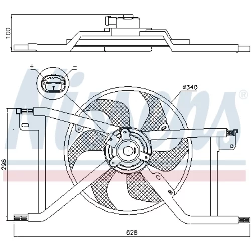 Ventilátor chladenia motora NISSENS 85927 - obr. 5