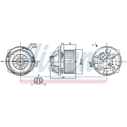 Vnútorný ventilátor NISSENS 87065 - obr. 5