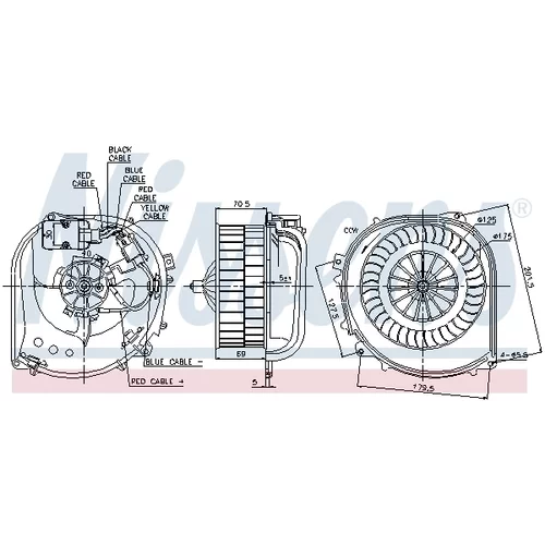 Vnútorný ventilátor NISSENS 87100 - obr. 4