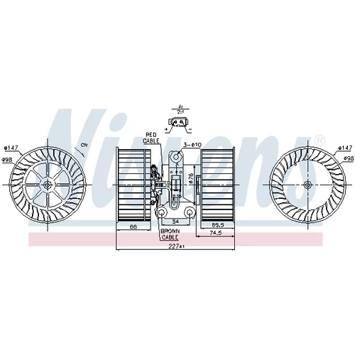 Vnútorný ventilátor NISSENS 87114 - obr. 5