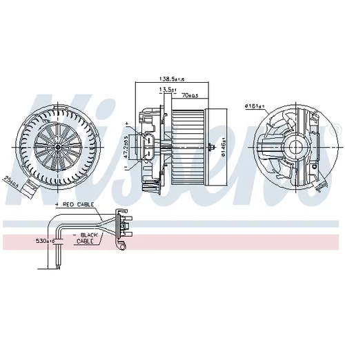 Vnútorný ventilátor NISSENS 87385