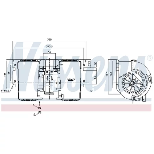 Vnútorný ventilátor NISSENS 87486 - obr. 5