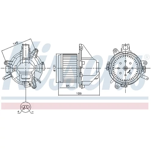 Vnútorný ventilátor 87608 /NISSENS/