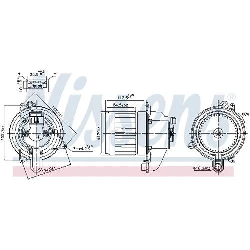 Vnútorný ventilátor NISSENS 87709 - obr. 5