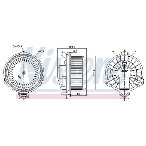 Vnútorný ventilátor NISSENS 87724 - obr. 5