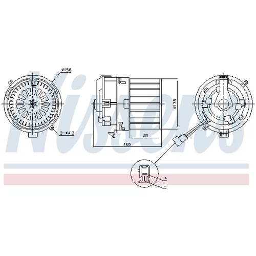 Vnútorný ventilátor NISSENS 87791 - obr. 5