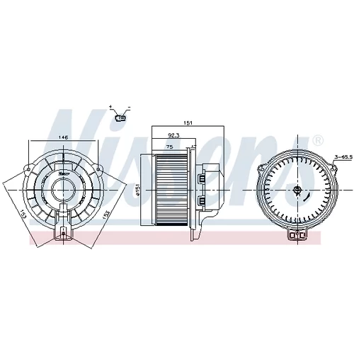 Vnútorný ventilátor NISSENS 87821 - obr. 5