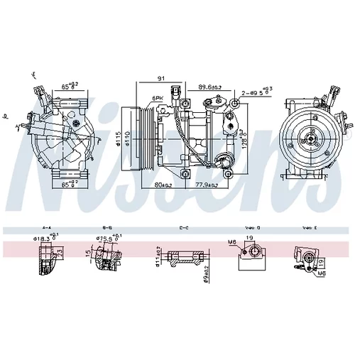 Kompresor klimatizácie NISSENS 891114