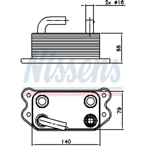 Chladič motorového oleja NISSENS 90738 - obr. 5