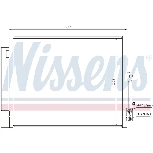 Kondenzátor klimatizácie NISSENS 940156 - obr. 6