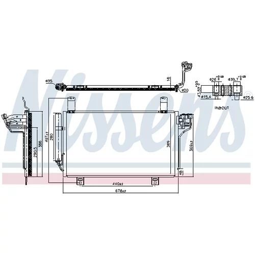 Kondenzátor klimatizácie 941202 /NISSENS/ - obr. 7