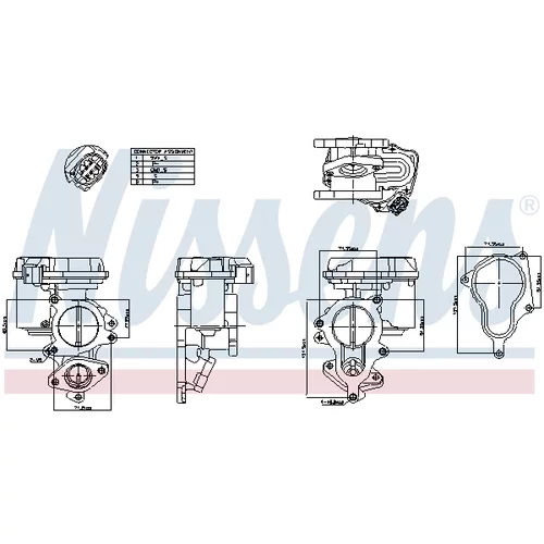 EGR ventil 98156 /NISSENS/