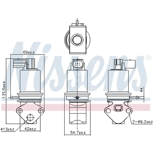 EGR ventil NISSENS 98179 - obr. 6