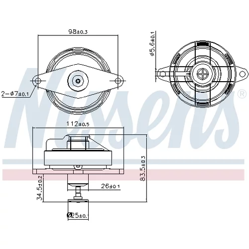 EGR ventil 98197 /NISSENS/ - obr. 5