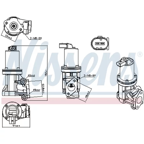 EGR ventil NISSENS 98307 - obr. 6