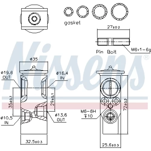 Expanzný ventil klimatizácie 999238 /NISSENS/ - obr. 5
