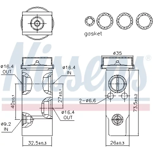 Expanzný ventil klimatizácie 999260 /NISSENS/ - obr. 5