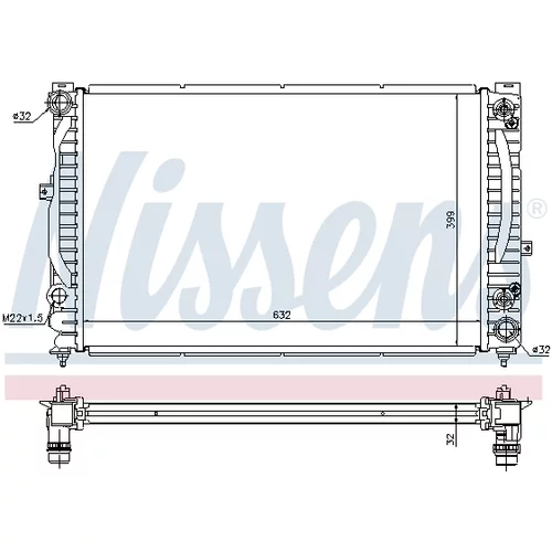 Chladič motora 60228A /NISSENS/ - obr. 6