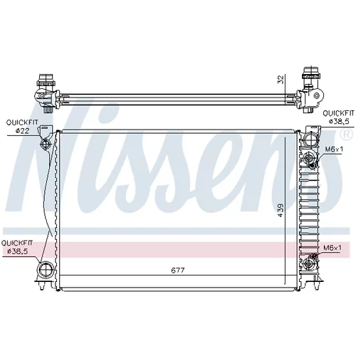 Chladič motora NISSENS 60233A - obr. 5