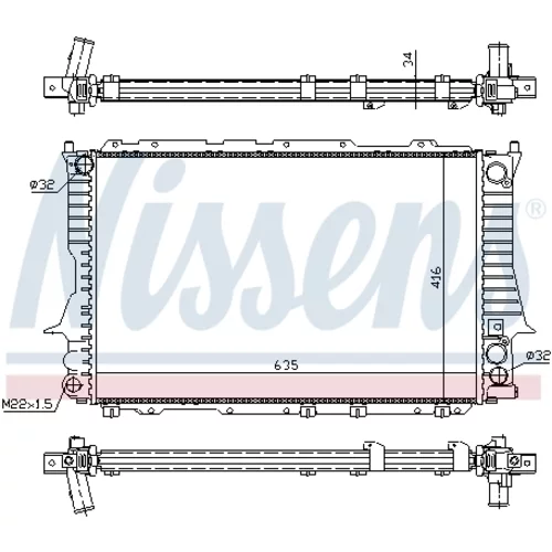 Chladič motora 60459 /NISSENS/ - obr. 4