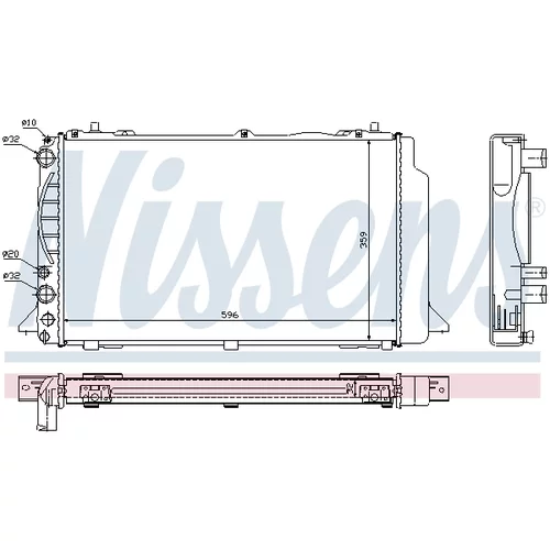 Chladič motora 60465A /NISSENS/ - obr. 5