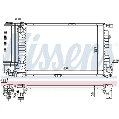 Chladič motora NISSENS 60736A - obr. 4