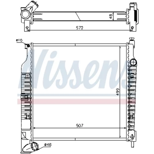 Chladič motora NISSENS 61021A - obr. 6