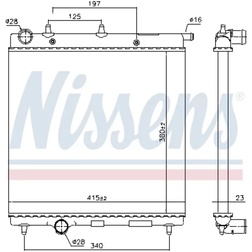 Chladič motora 61277 /NISSENS/ - obr. 4