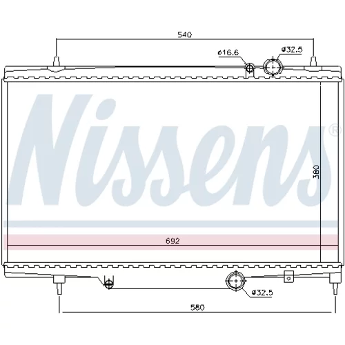 Chladič motora NISSENS 61297 - obr. 5