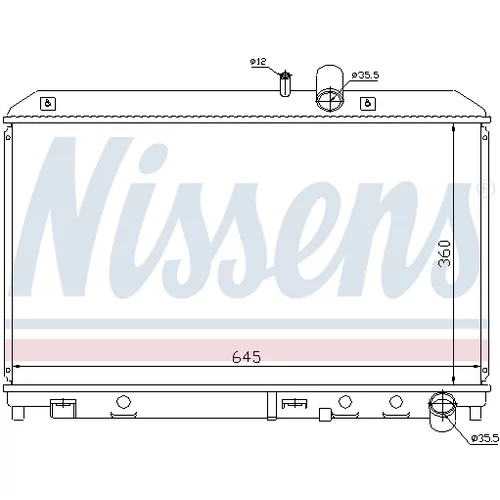 Chladič motora NISSENS 62458 - obr. 4