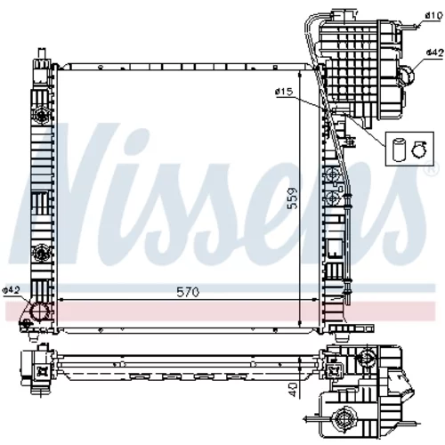 Chladič motora NISSENS 62561A - obr. 8