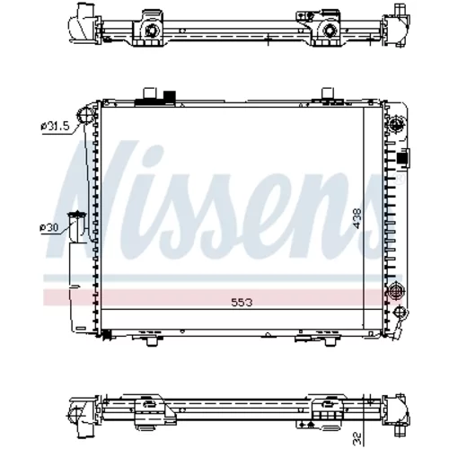 Chladič motora NISSENS 62582A - obr. 9