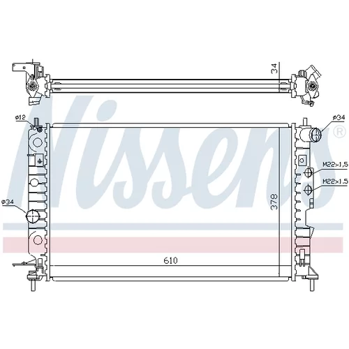 Chladič motora 630121 /NISSENS/ - obr. 5