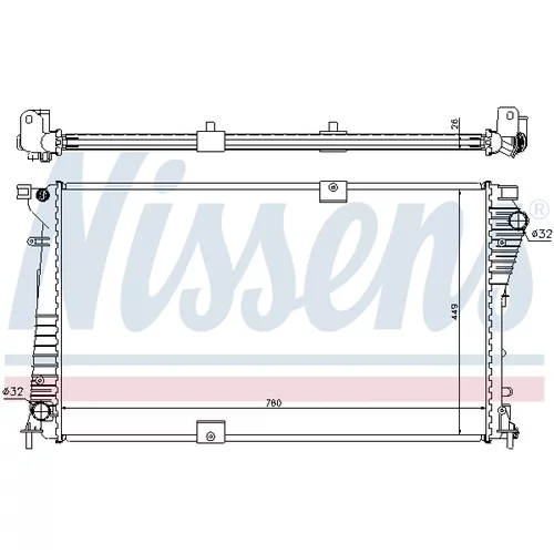 Chladič motora NISSENS 630709 - obr. 4