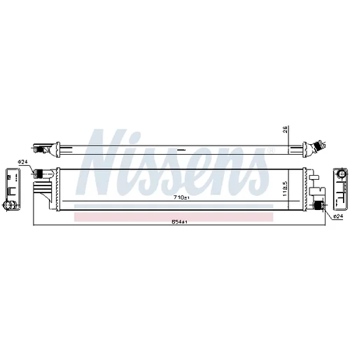 Chladič motora NISSENS 630794 - obr. 5