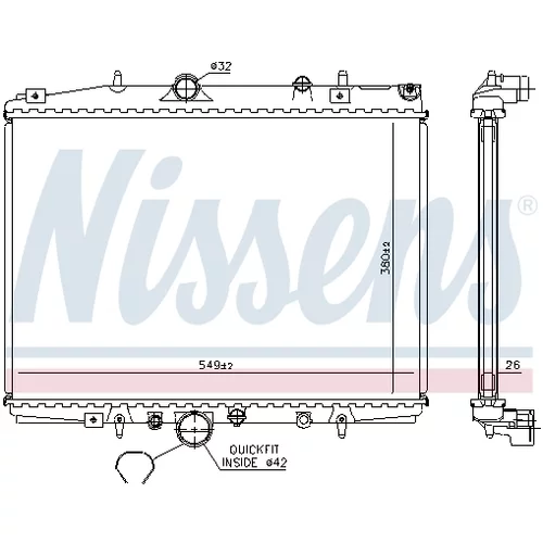 Chladič motora NISSENS 63704A - obr. 6